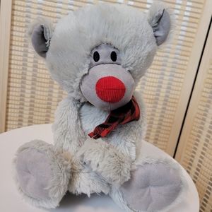 Holiday Bear with Plaid Scarf by DEMDACO